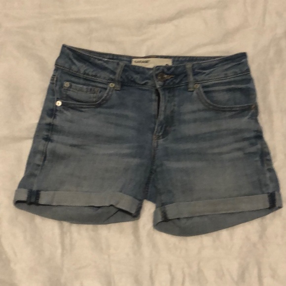 Garage Cuffed Denim Shorts